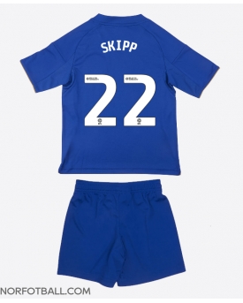 Billige Fotballdrakt Leicester City Oliver Skipp #22 Replika Hjemmedraktsett Barn 2025-26 Kortermet (med bukser)